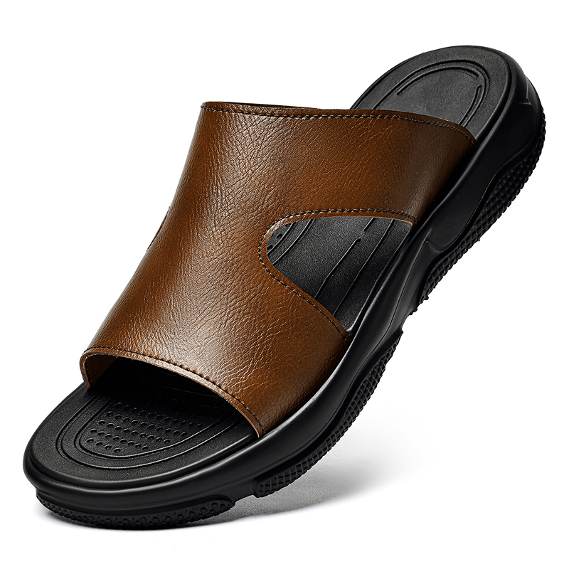 Men'S Shoes Hey Dude - Sandales à enfiler en cuir pour