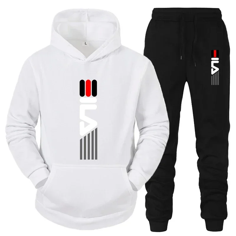 Men Shoes Joggers - Ensemble de survêtement pour homme, sweat-shirt