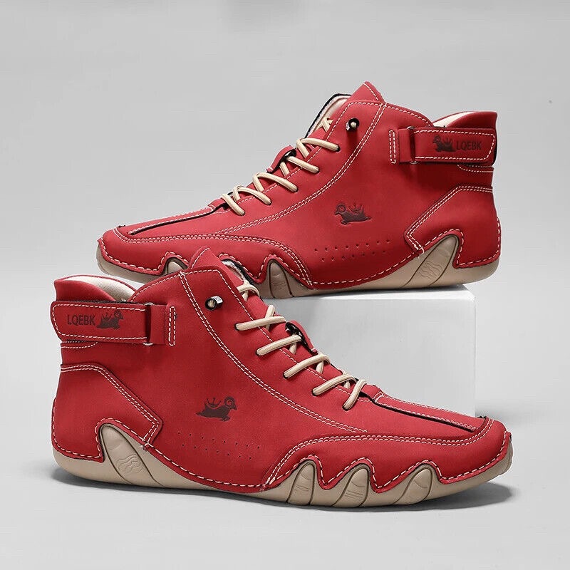 Men'S Shoes Comfortable Walking - Chaussures décontractées en cuir pour hommes,