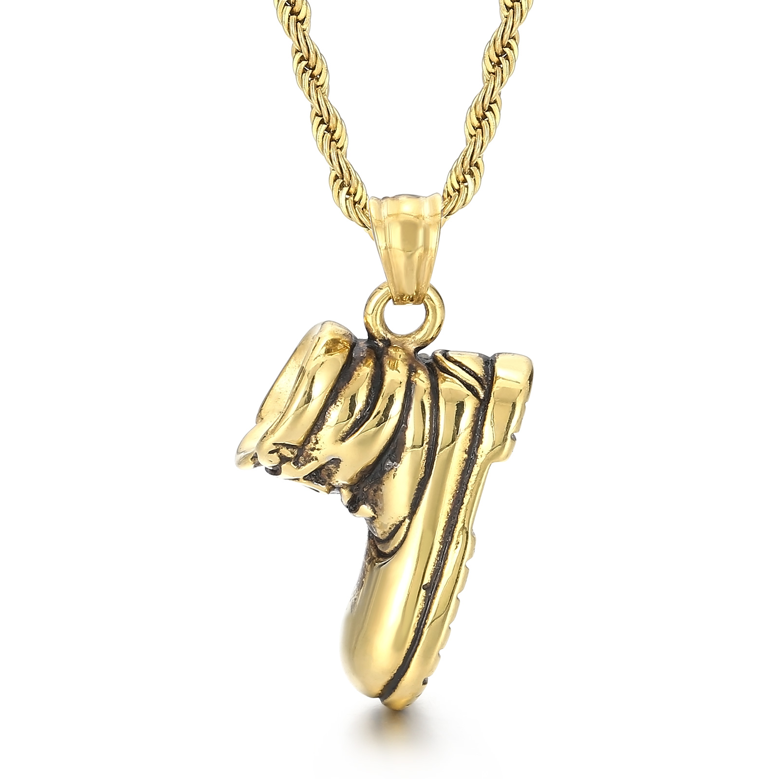 Men Shoes Singapore - KDecisions-Collier pendentif en acier inoxydable pour
