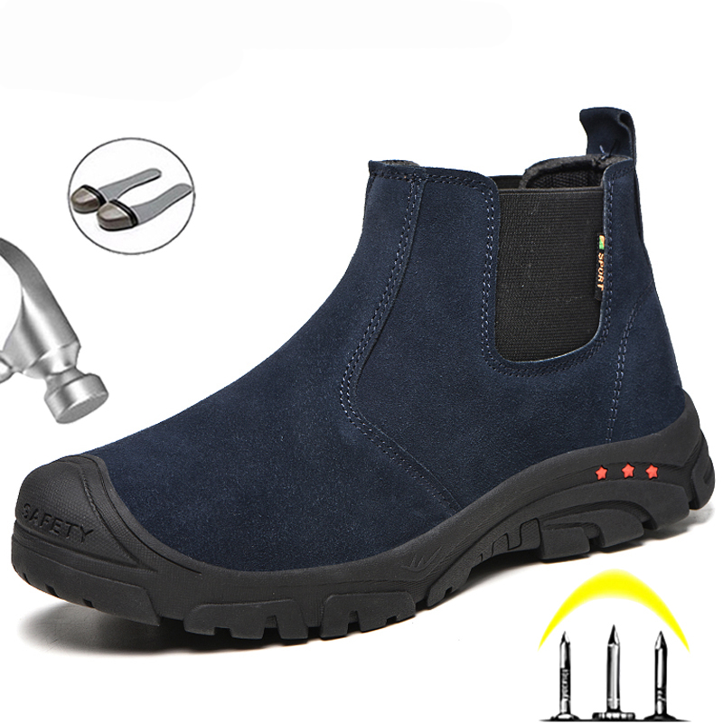 Chelsea Boots Suede - Bottes de travail invisibles à boucle