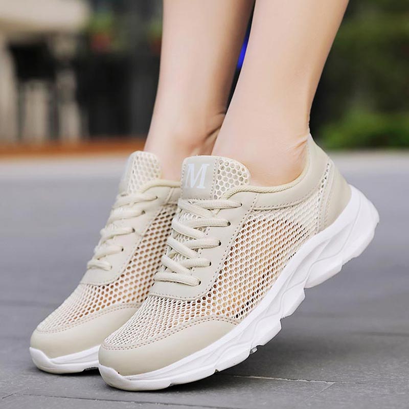 Men Shoes Online Shopping - Été Respirant Sneakers Femmes Maille Femmes