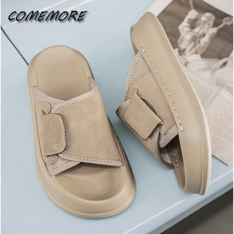 Men Shoes Velcro - Comemore – pantoufles d'intérieur et d'extérieur