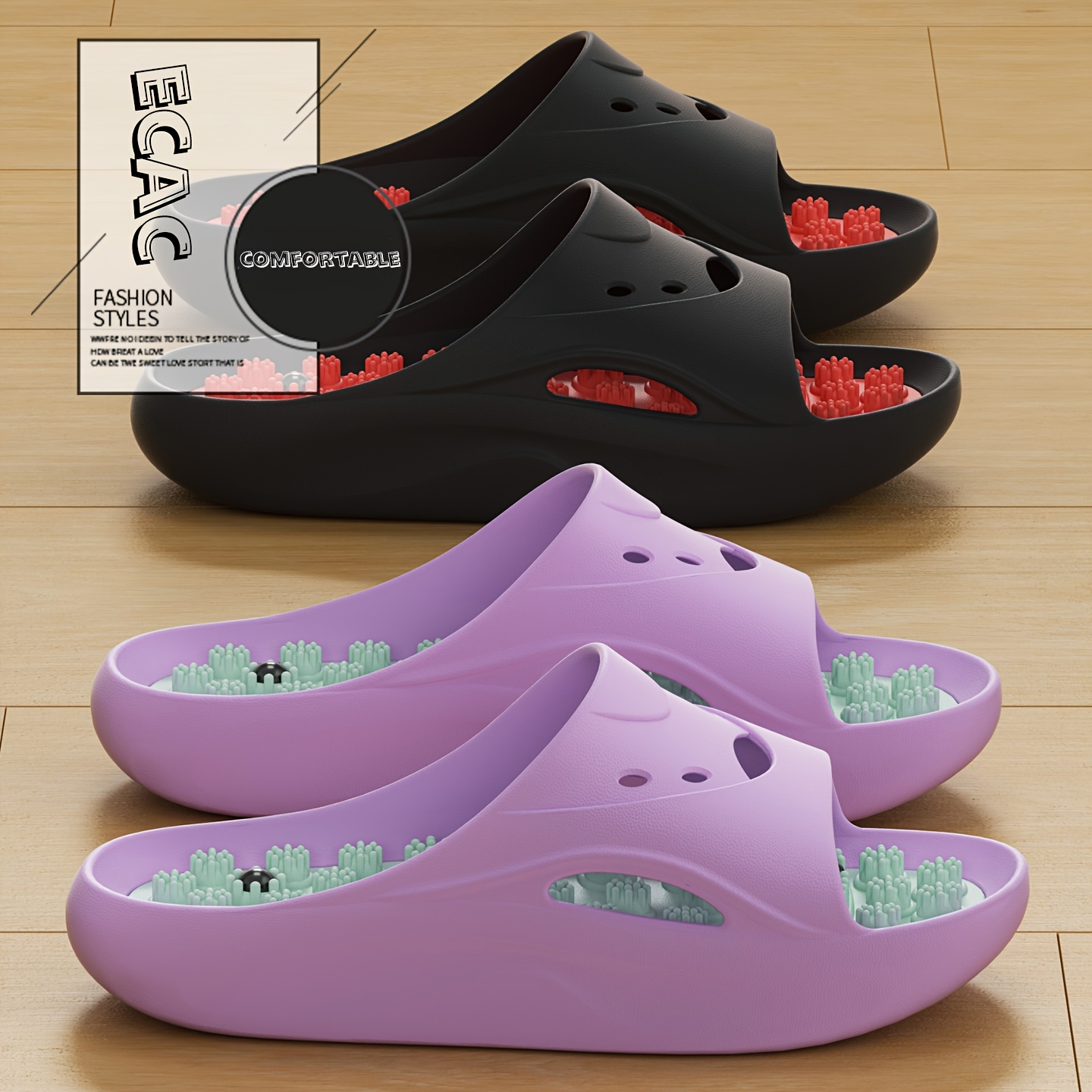 Men'S Shoes For Summer - Chaussons de massage EVA pour femmes