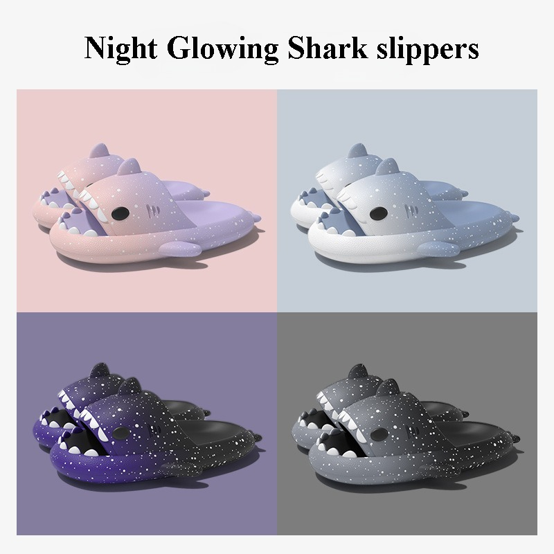Men'S Shoes For Summer - Pantoufles de requin de dessin animé