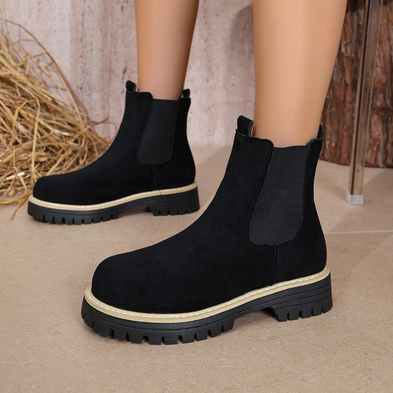 Chelsea Boots Suede - Bottes Chelsea à semelle crantée pour