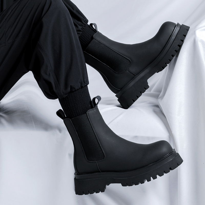 Chelsea Boots Suede - Bottes Chelsea montantes noires en cuir