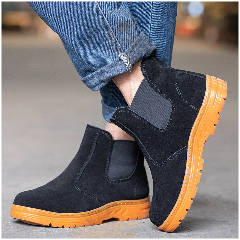 Chelsea Boots Suede - Embouts en acier pour hommes, bottes
