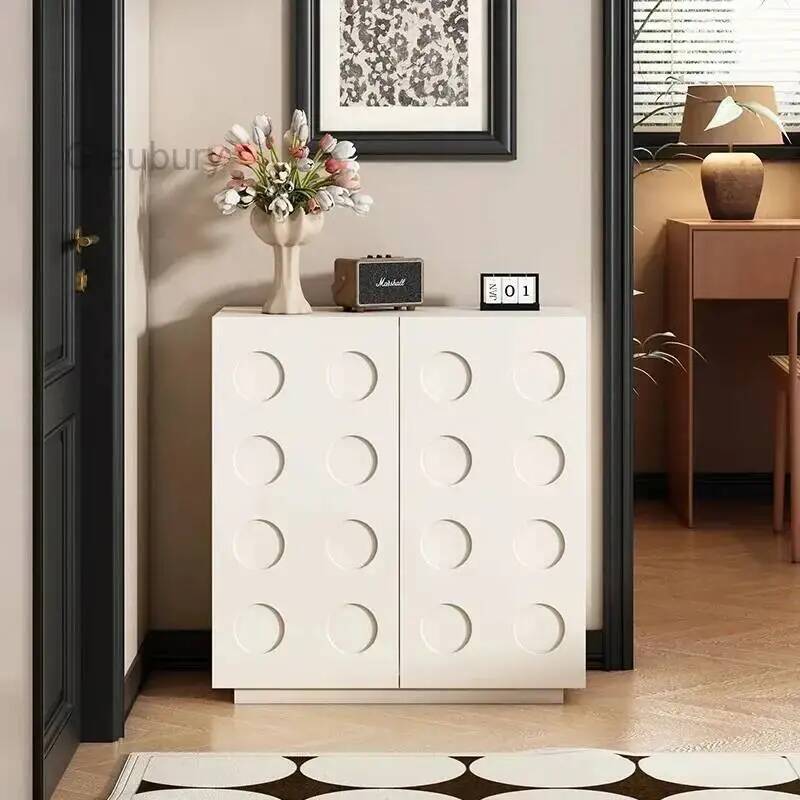 Men Shoes Rack - Meuble à chaussures vertical blanc, meuble