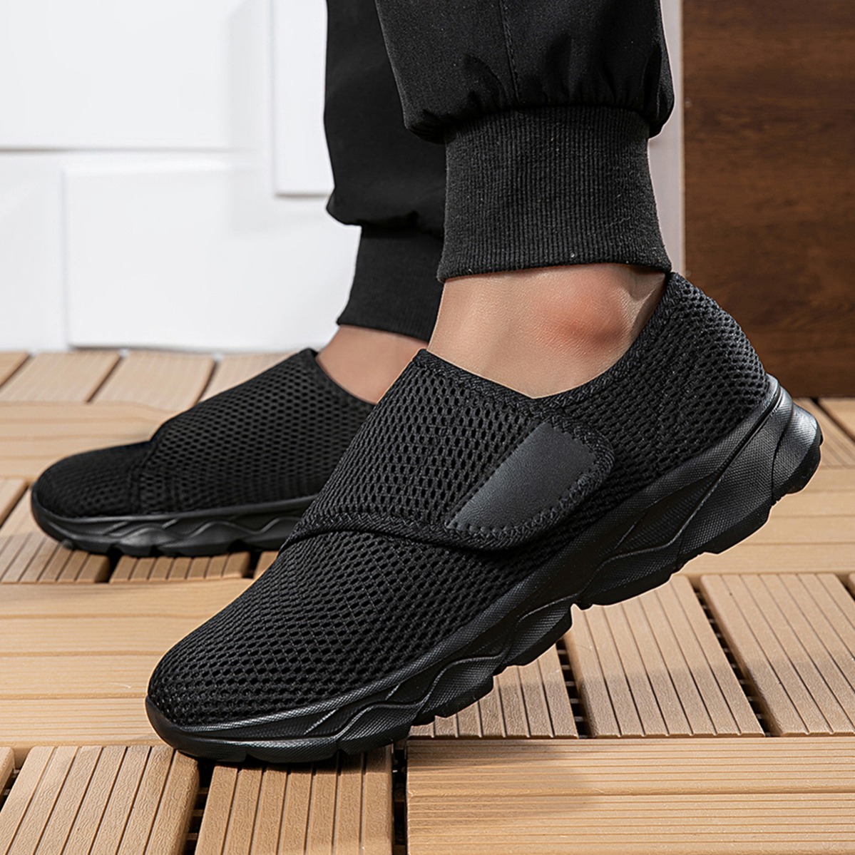 Nouvelles chaussures de marche - Men Shoes Velcro avis et prix