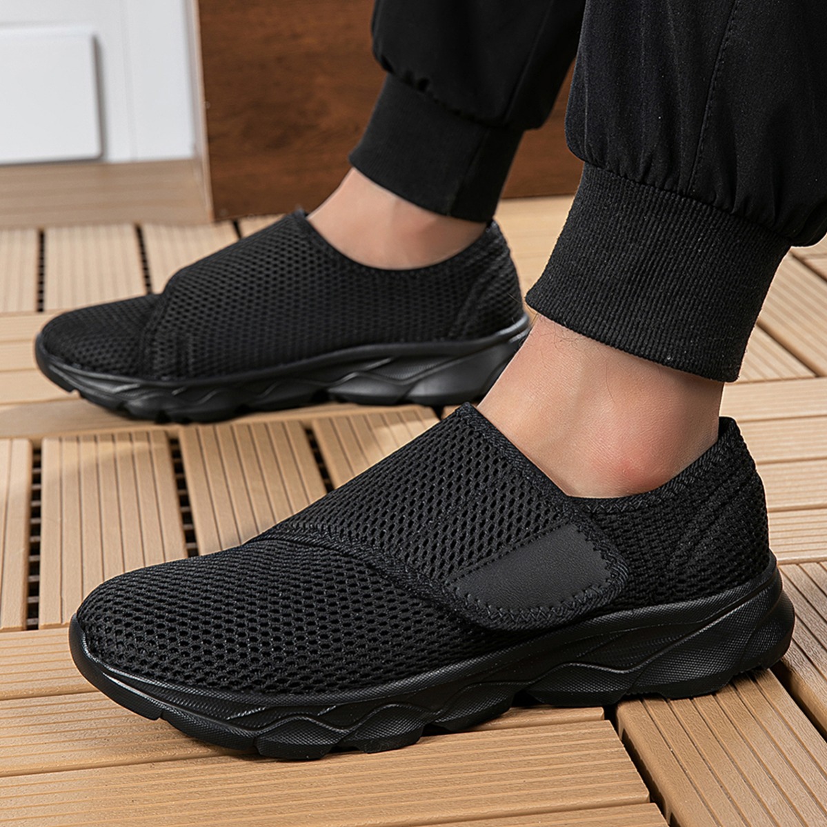 Nouvelles chaussures de marche - Men Shoes Velcro avis et prix