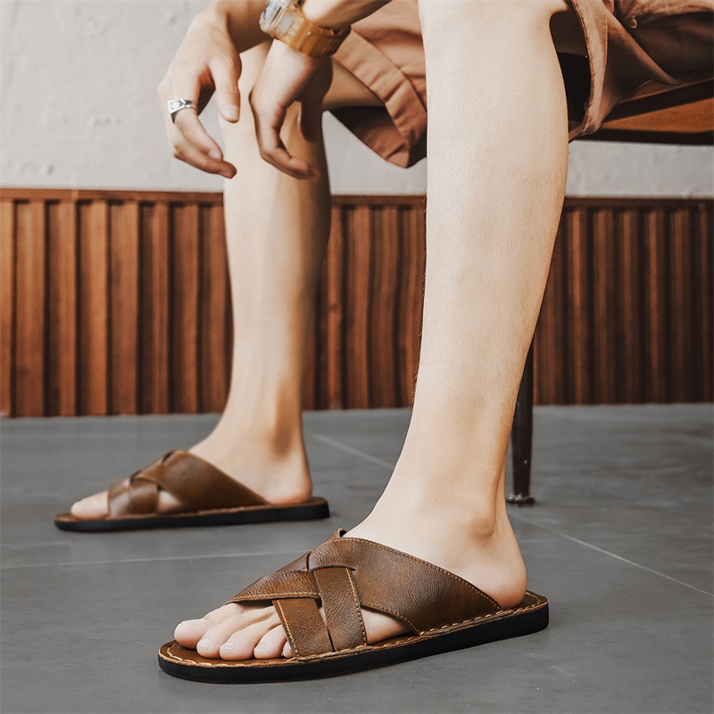 Sandales décontractées en cuir - Men'S Shoes Hey Dude avis et prix