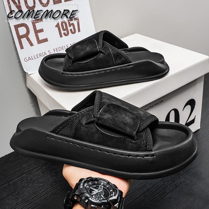Comemore – pantoufles d'intéri - Men Shoes Velcro avis et prix