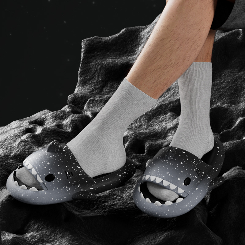 Pantoufles de requin de dessin - Men'S Shoes For Summer avis et prix