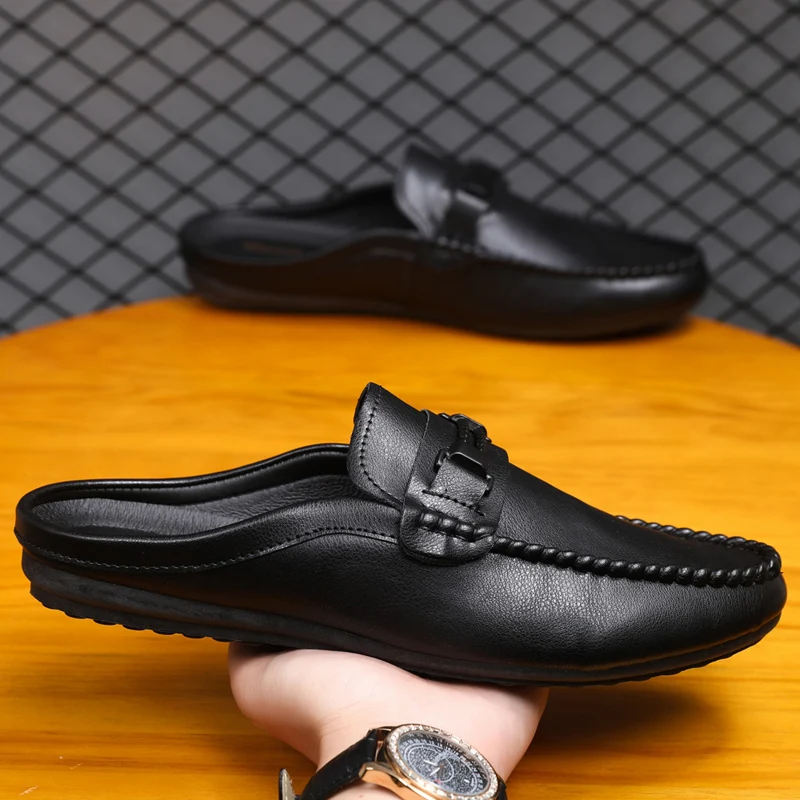 Demi-pantoufles d'été pour hom - Men'S Shoes Comfortable Walking avis et prix