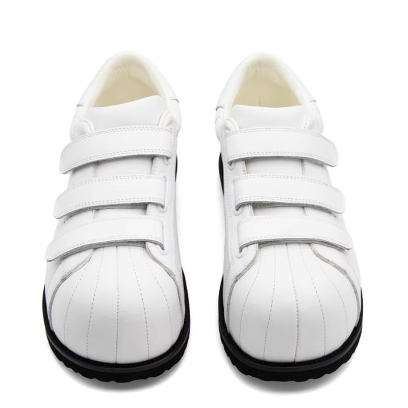 Chaussures de skate en cuir pl - Men Shoes Velcro avis et prix