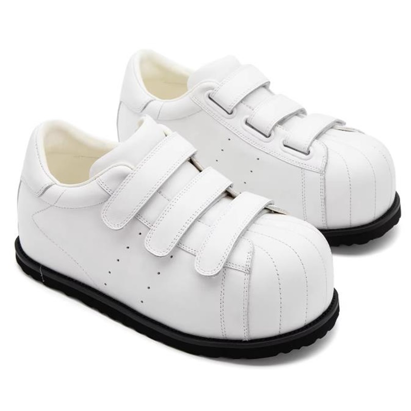Chaussures de skate en cuir pl - Men Shoes Velcro avis et prix