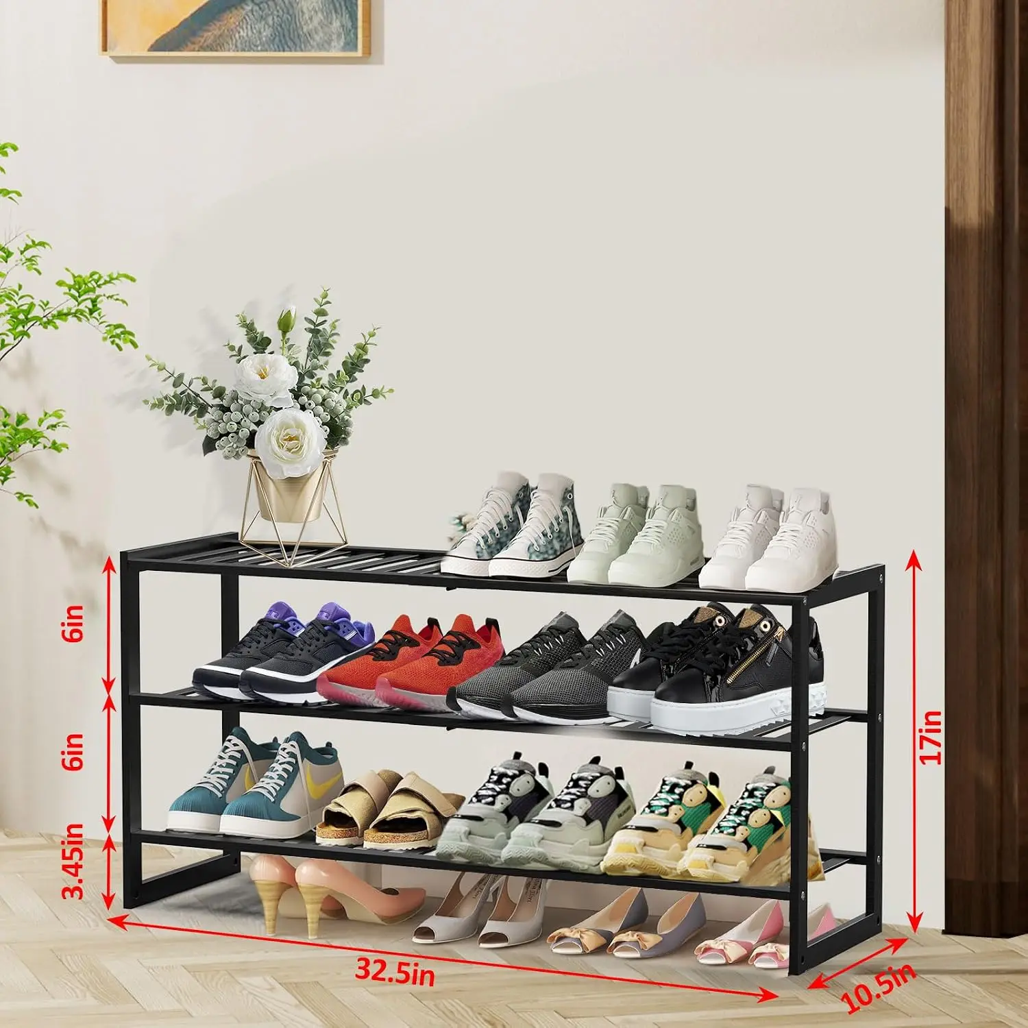 Étagère à chaussures en bambou - Men Shoes Rack avis et prix