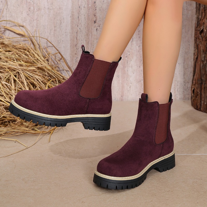 Bottes Chelsea à semelle crant - Chelsea Boots Suede avis et prix