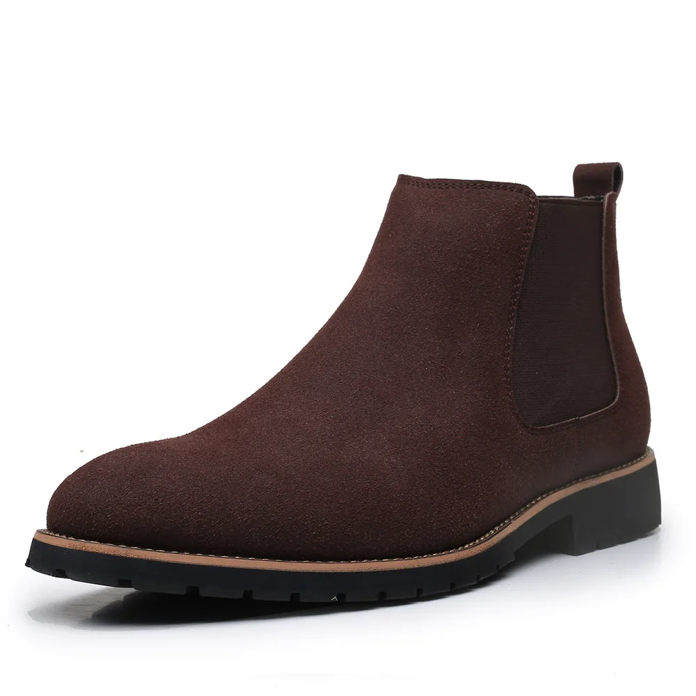 Hommes bottines Style britanni - Chelsea Boots Suede avis et prix