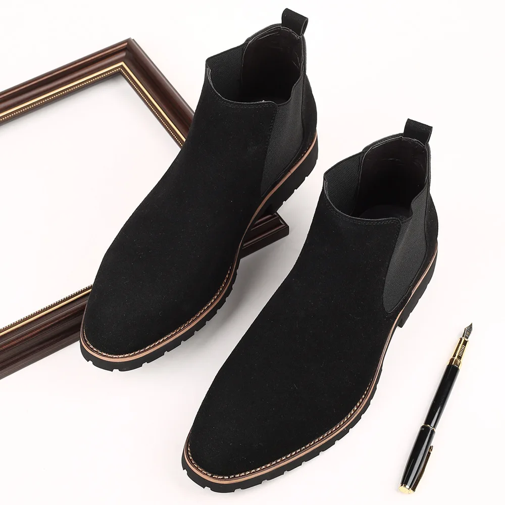 Hommes bottines Style britanni - Chelsea Boots Suede avis et prix