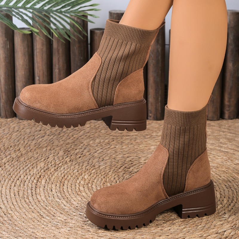 Bottines Chelsea à talons mi-h - Chelsea Boots Suede avis et prix