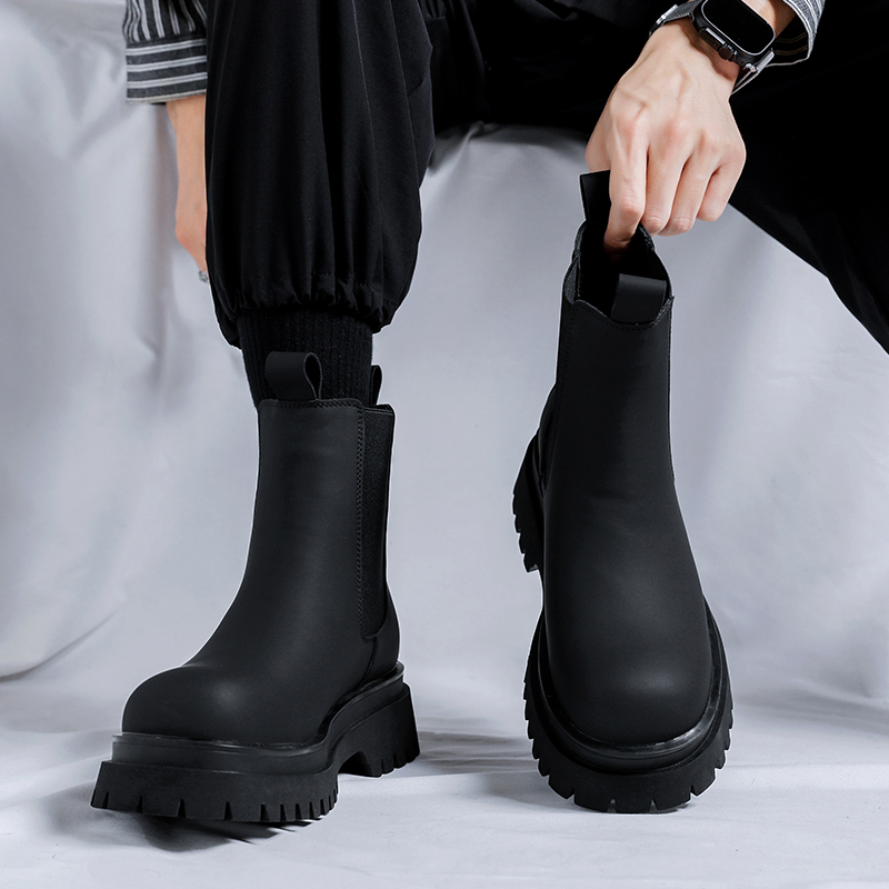 Bottes Chelsea montantes noire - Chelsea Boots Suede avis et prix