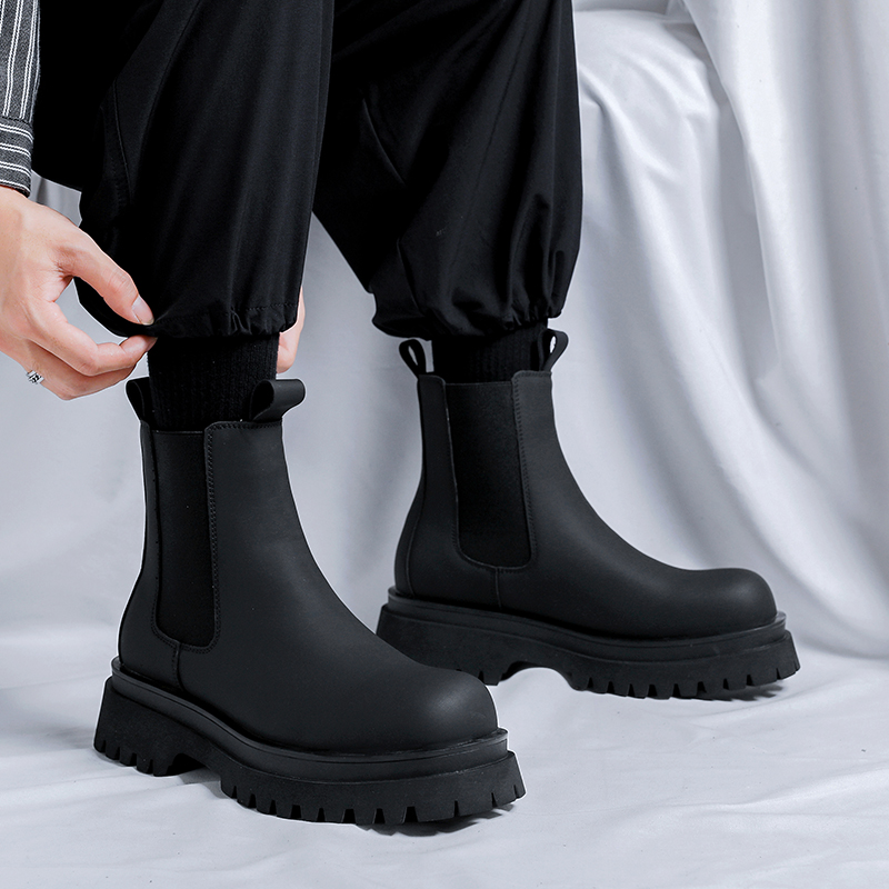 Bottes Chelsea montantes noire - Chelsea Boots Suede avis et prix