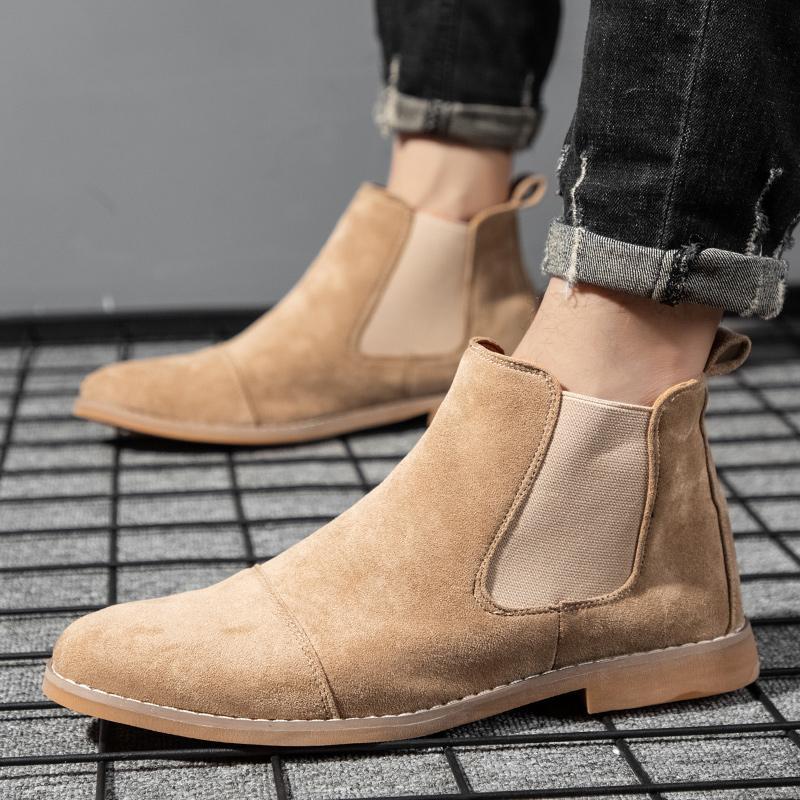 Bottes Chelsea pour hommes en  - Chelsea Boots Suede avis et prix