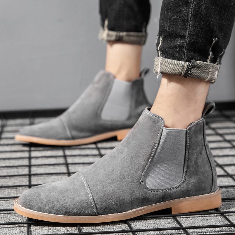 Bottes Chelsea pour hommes en  - Chelsea Boots Suede avis et prix