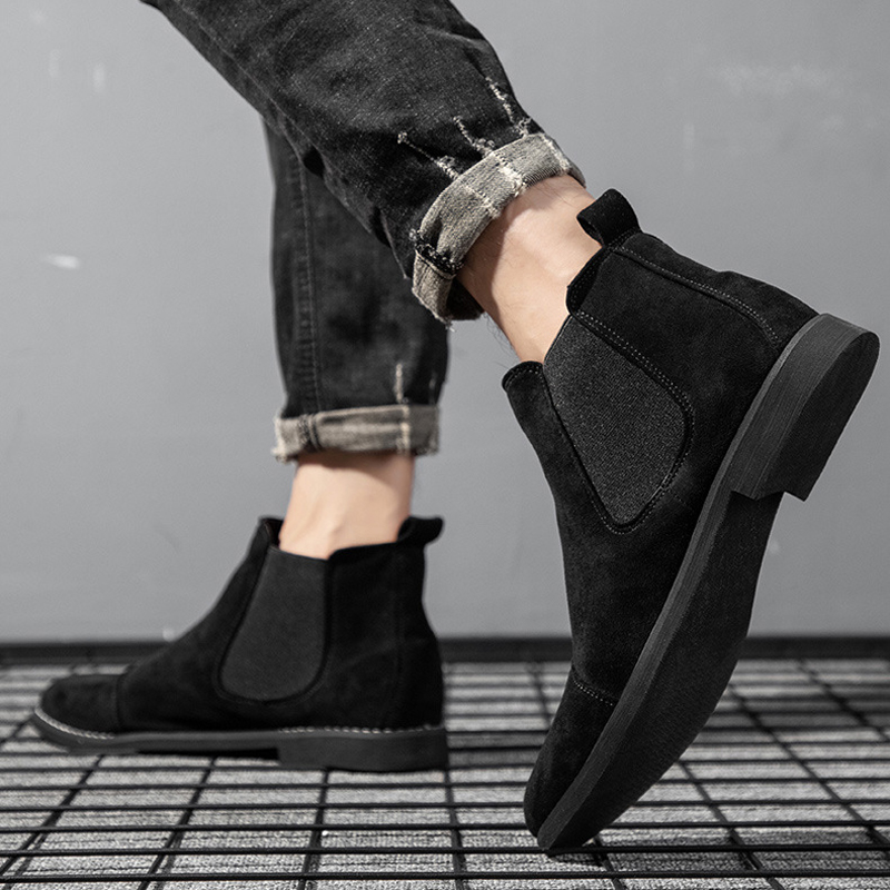 Bottes Chelsea pour hommes en  - Chelsea Boots Suede avis et prix