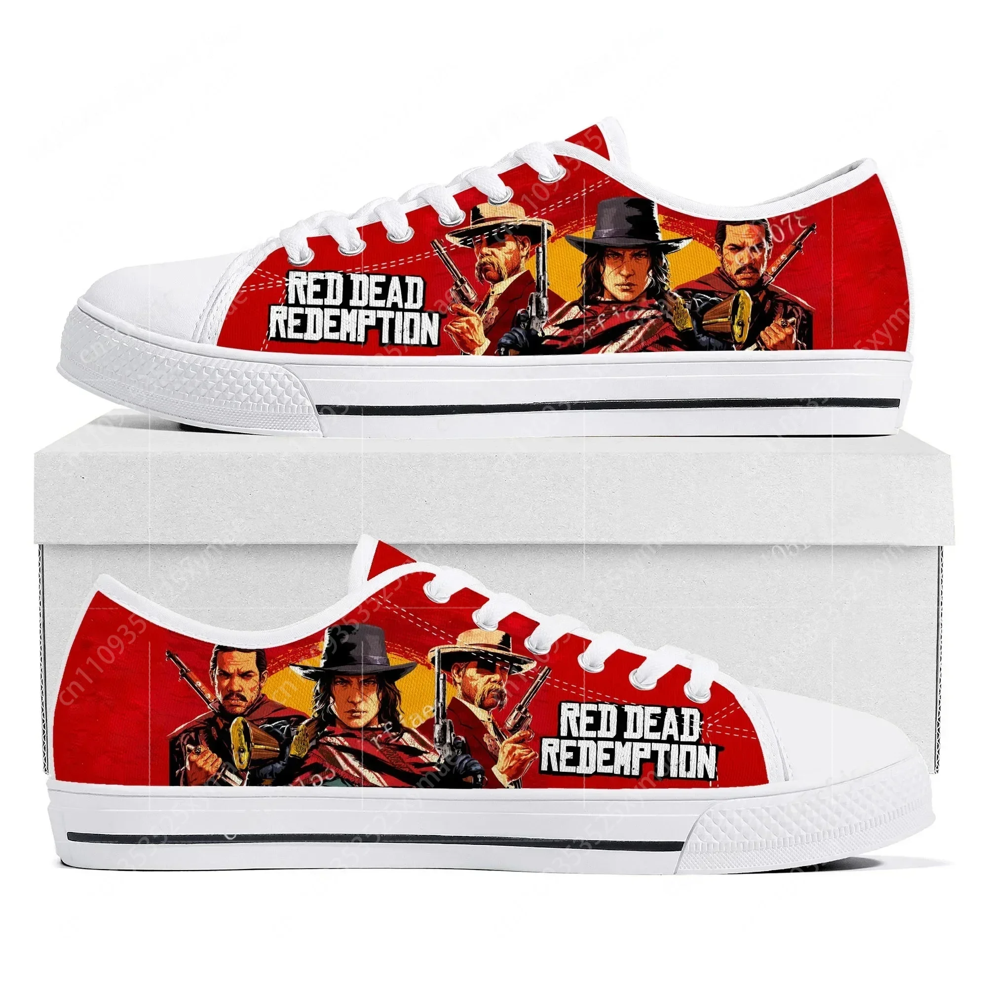 Baskets basses Red Dead Redemp - Men Shoes Red avis et prix
