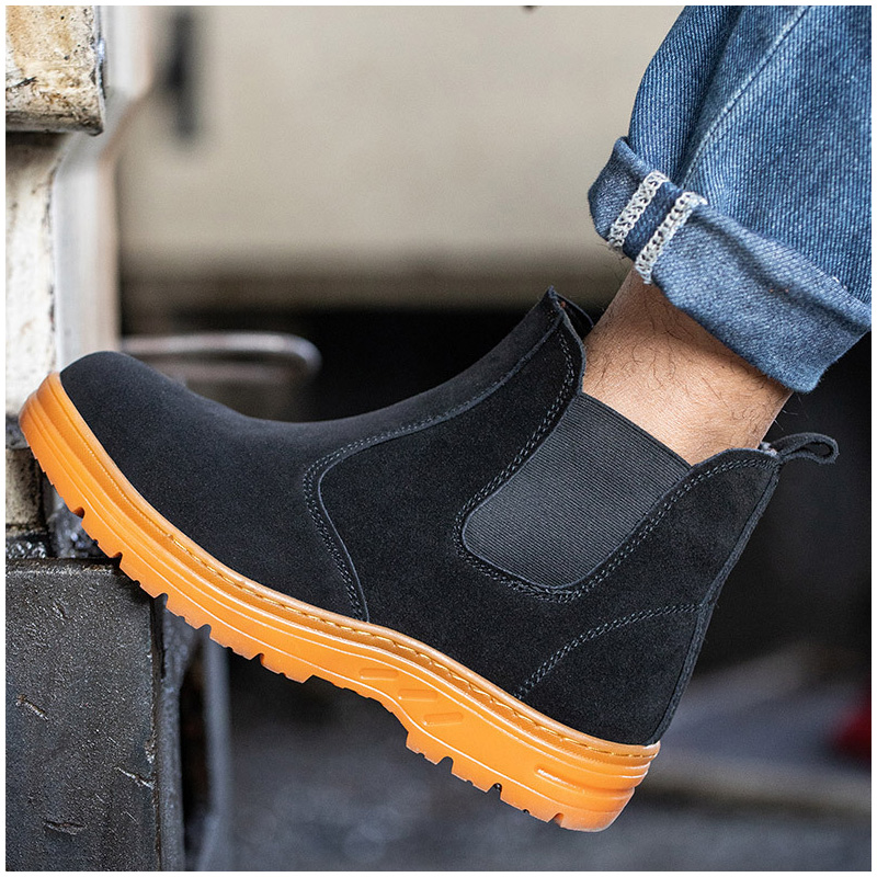 Embouts en acier pour hommes,  - Chelsea Boots Suede avis et prix