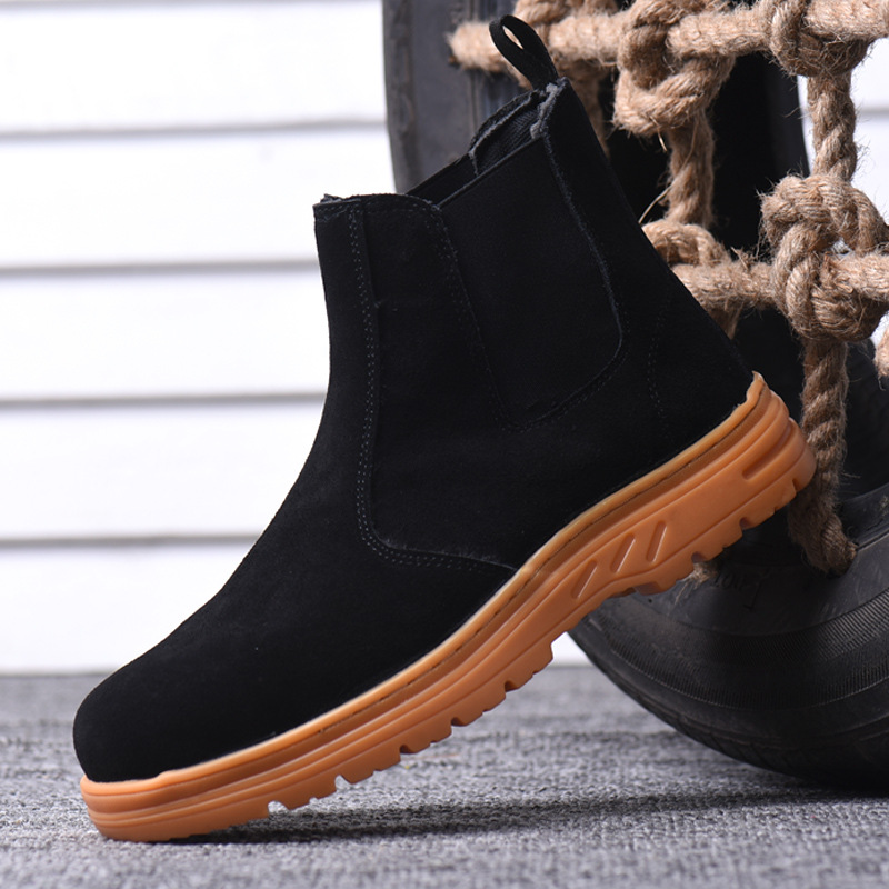Embouts en acier pour hommes,  - Chelsea Boots Suede avis et prix